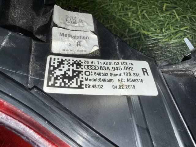 Фонарь задний правый к Audi Q3, 2020 г.