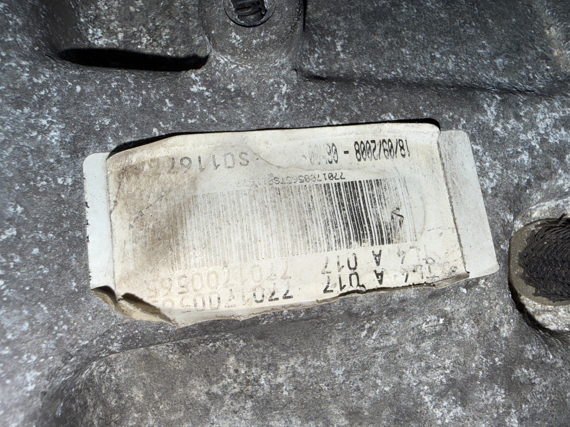 КПП механическая (МКПП) к Renault Laguna, 2008 г.